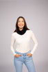 100% upcycled cashmere neck warmer—breathable, warm, and sustainable. A timeless winter accessory that’s soft, versatile, and eco-conscious.