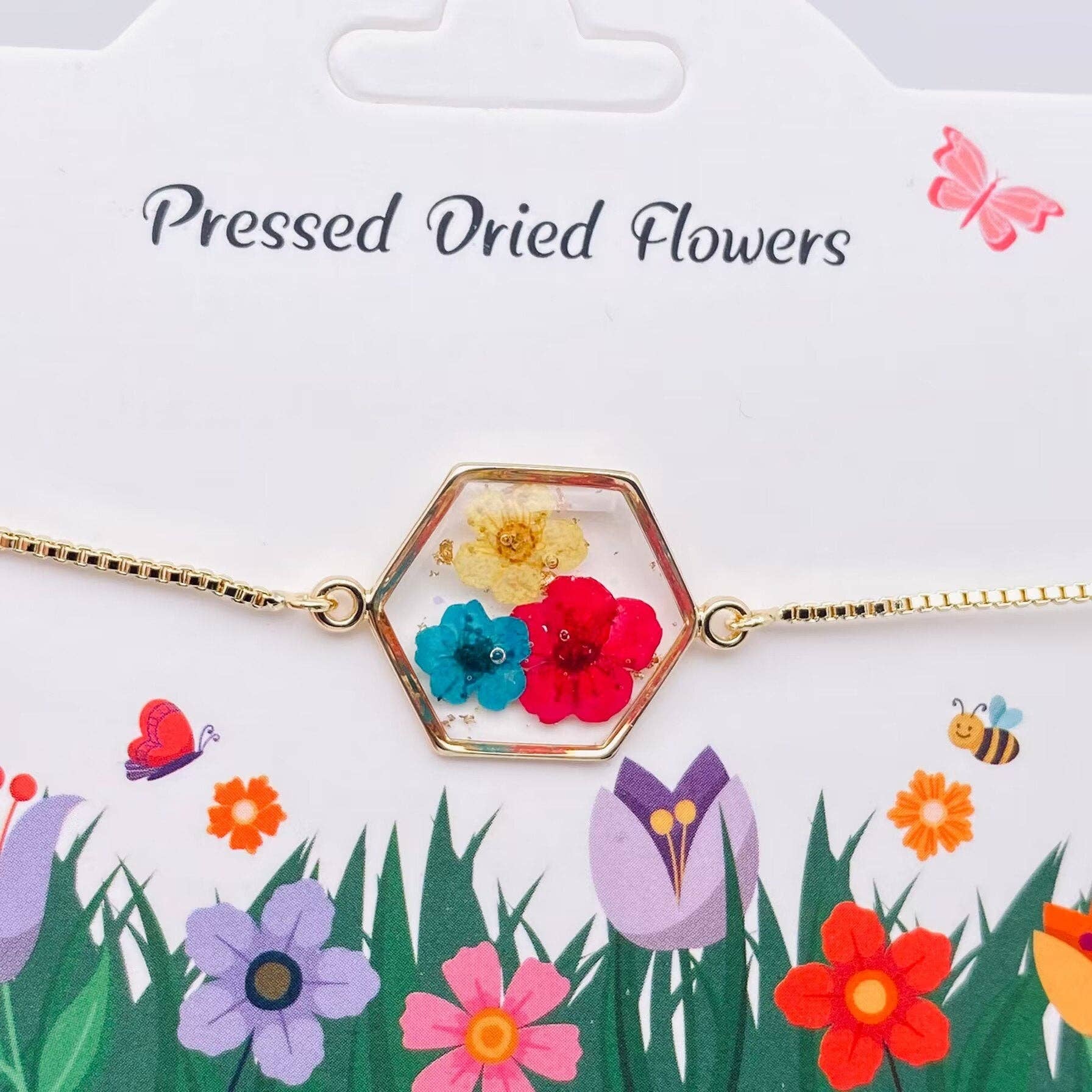 Narcissus Flower Gold Charm Bracelet
