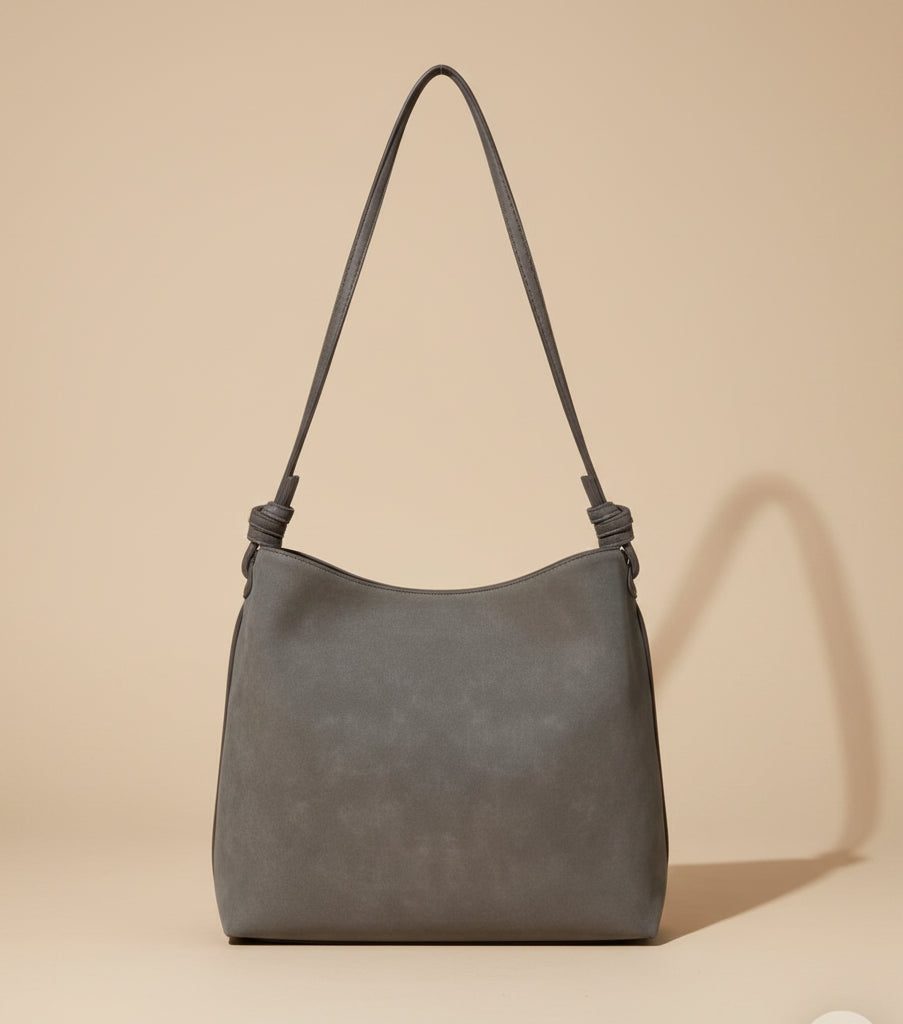 8 Other Reasons Large Classic Gray Faux Suede Carryall Tote Bag is the kind of everyday bag that makes even the simplest outfit feel pulled together.