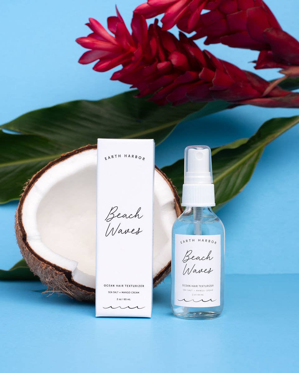 Earth Harbor Naturals - BEACH WAVES Ocean Hair Texturizer: Sea Salt + Mango Cream