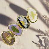 Floral Meadow Hair Clip with real pressed dried flowers in resin. Unique, nature-inspired, secure duckbill clip—perfect for everyday wear or gifting