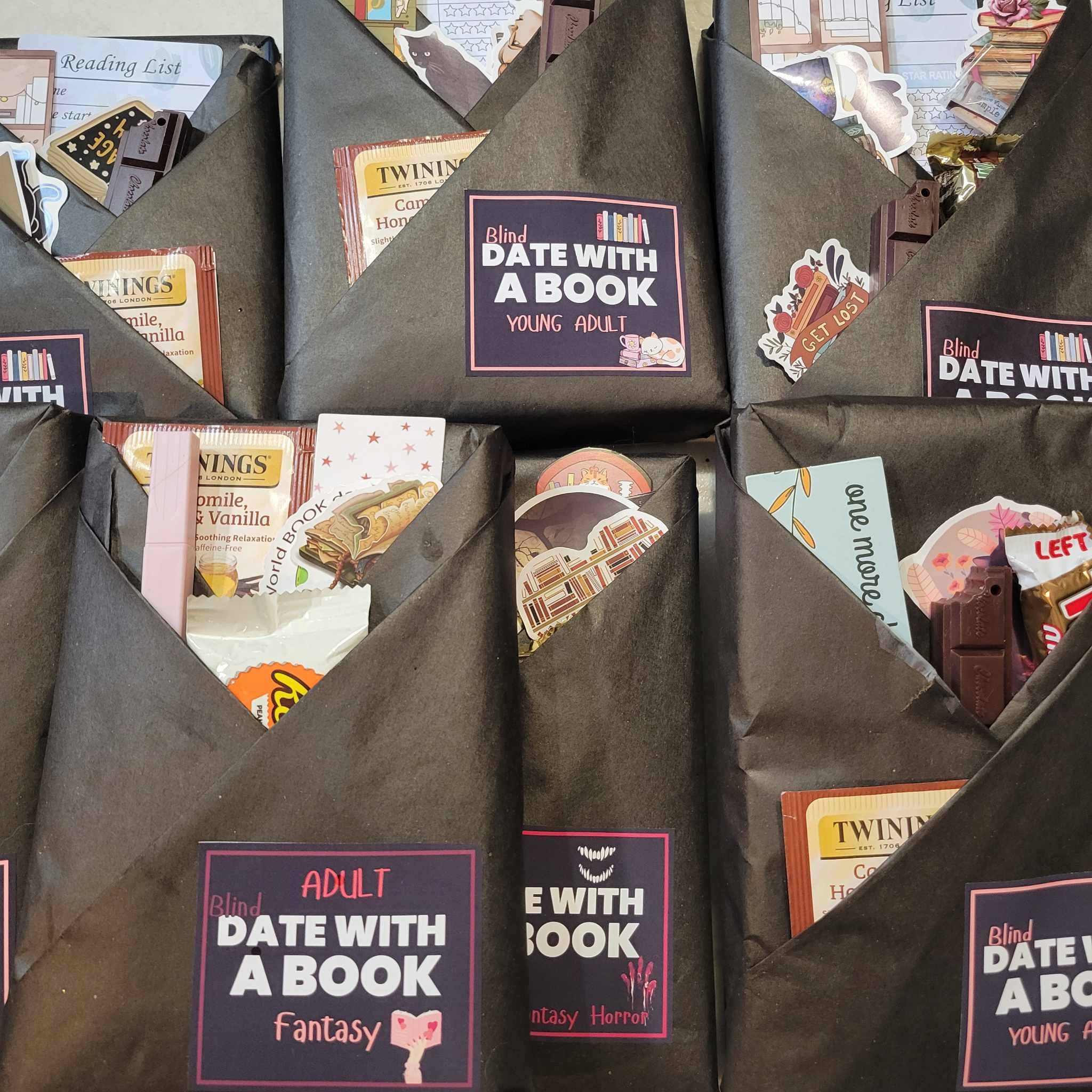 Discover a Blind Date With a Book—new mystery books wrapped with curated trinkets and surprises. Unique genres, handcrafted bundles, and perfect gift-ready magic.
