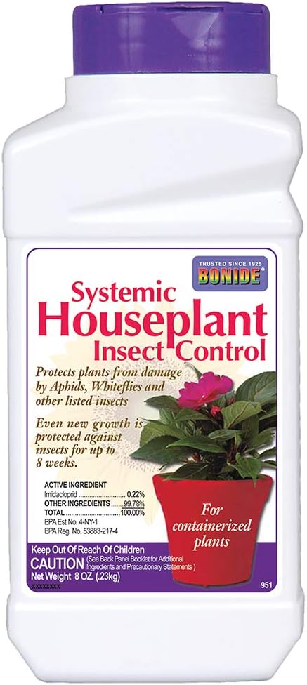 Bonide Systemic Houseplant Insect Control, 8 oz Ready-to-Use Granules