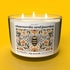 Bee Calm: A soothing soy candle with chamomile & jasmine. Vegan, eco-friendly, hand-poured for 40–55 hours of tranquil, floral-inspired calm and wellness.