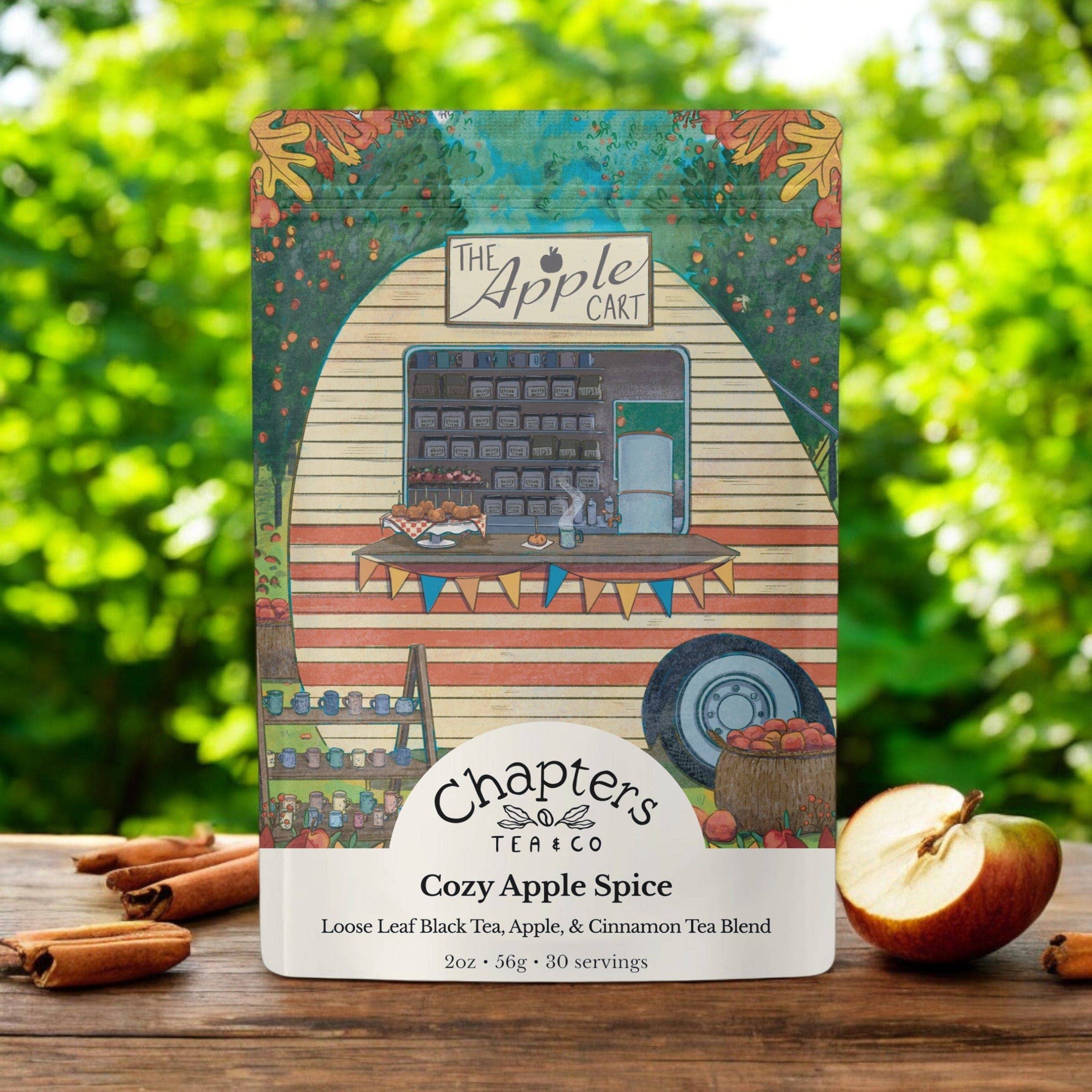 Savor the cozy flavors of fresh apples and warm cinnamon in this autumn-inspired black tea blend. Perfect for crisp fall days, it’s vegan, gluten-free, and GMO-free, with medium caffeine for a balanced boost. Enjoy 30-45 servings and pair it with a Fiddle Leaf Fig for the ultimate seasonal tea ritual!