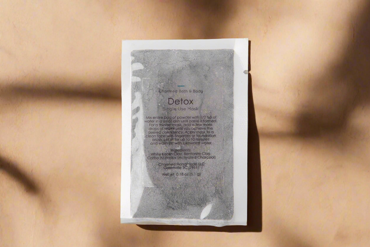 Single-use clay face masks handmade in small batches. Plant-based, skin-nourishing formulas with clean ingredients for glowing, balanced, radiant skin.