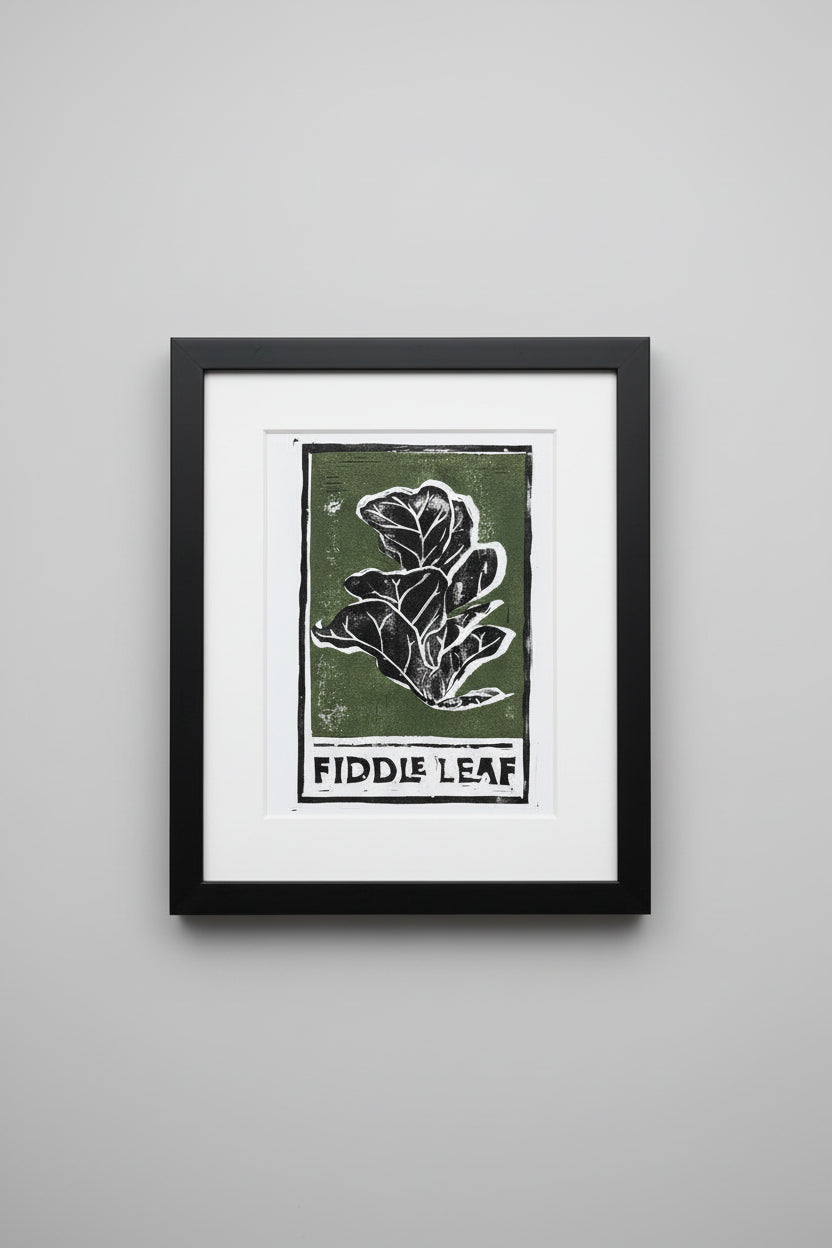 La Lotería — Handcrafted Block Print Series by Ryan Doran blends folklore, jungle symbolism, and bold street-art energy in hand-carved botanical prints.