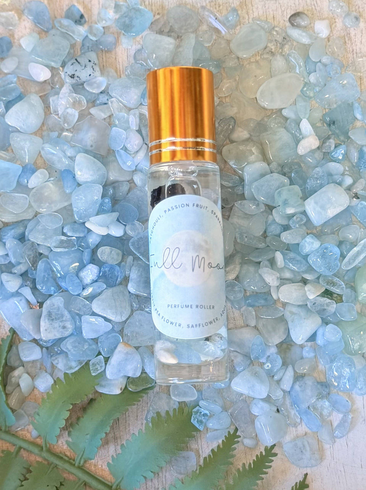 Full Moon Perfume Roller by Sage & Stone Apothecary offers a subtle, long-lasting botanical scent for evening rituals, everyday grounding, and moments of renewal