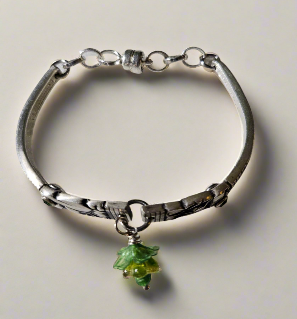 Salvaged Silver One-of-a-Kind Vintage Heritage Silverware Bracelet