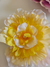 Handmade beaded flower clips for hair, bags, dresses and more. Colorful, fun, and one-of-a-kind—Spring Lemonade Foo Foo Flowers add flair anywhere you wear them!