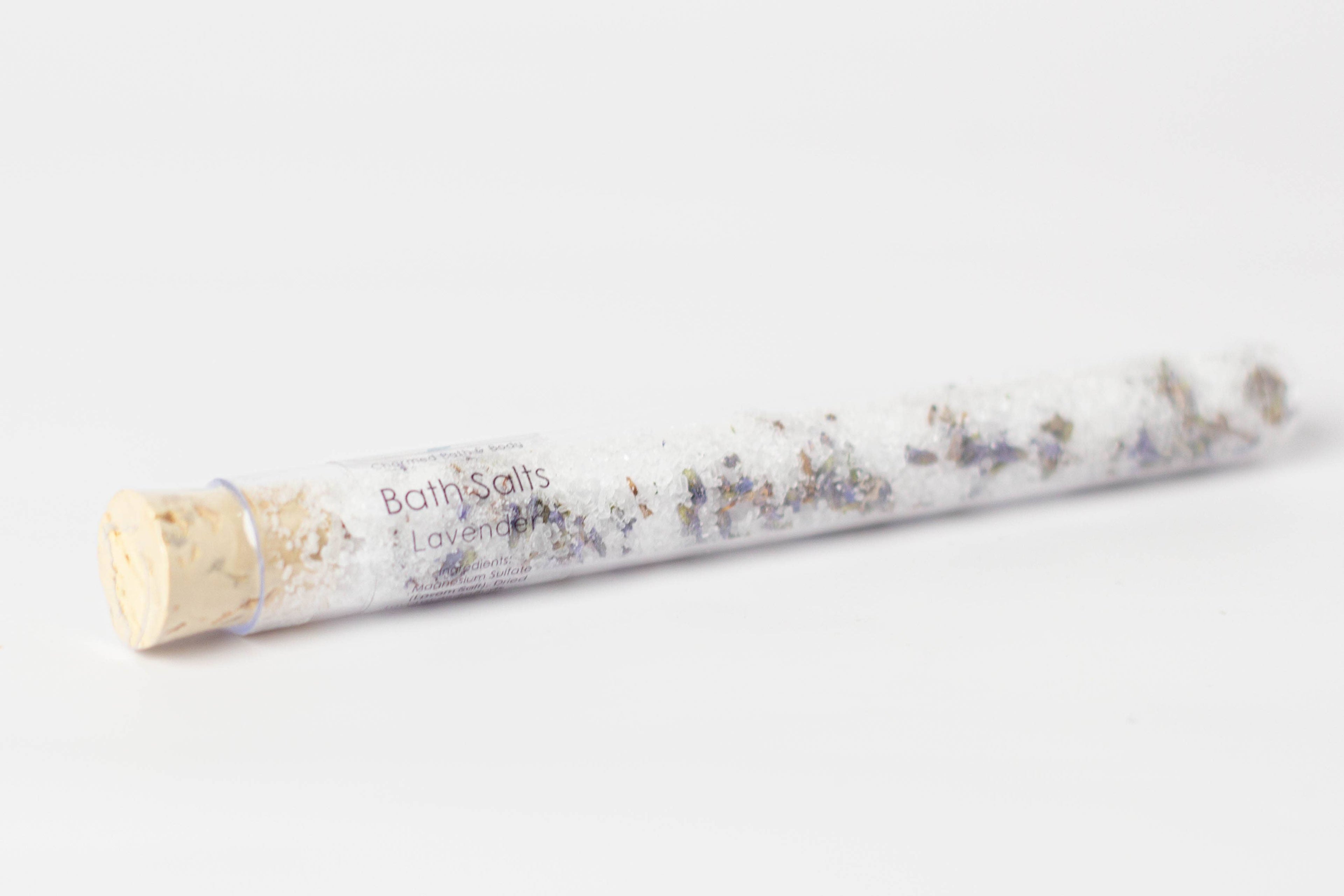 Little Luxe Soak bath salt tube. 22ml single-use soak in a sleek plastic tube. Handmade, aromatic, and skin-softening—perfect for gifts, travel, or self-care.