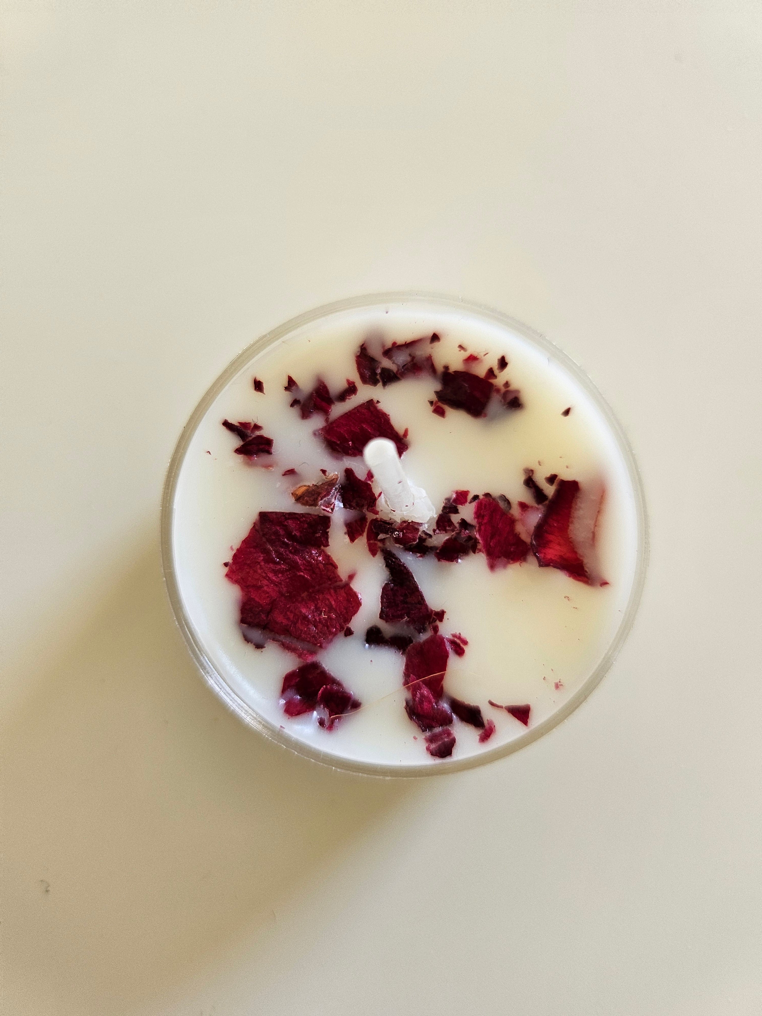 Fairy Tea Candles – Handcrafted tea lights with botanical accents and enchanting scents. Perfect for relaxation, décor, and gifting.