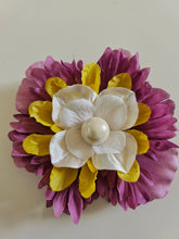 Handmade beaded flower clips for hair, bags, dresses and more. Colorful, fun, and one-of-a-kind—Spring Lemonade Foo Foo Flowers add flair anywhere you wear them!