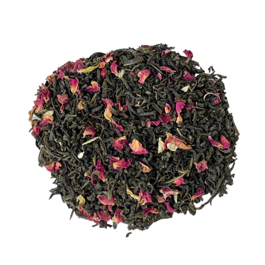 Elevate your tea ritual with Picnic at Pemberley, a Pride and Prejudice-inspired blend featuring green tea, jasmine flowers, and rose petals. This elegant infusion captures the romance of Austen&