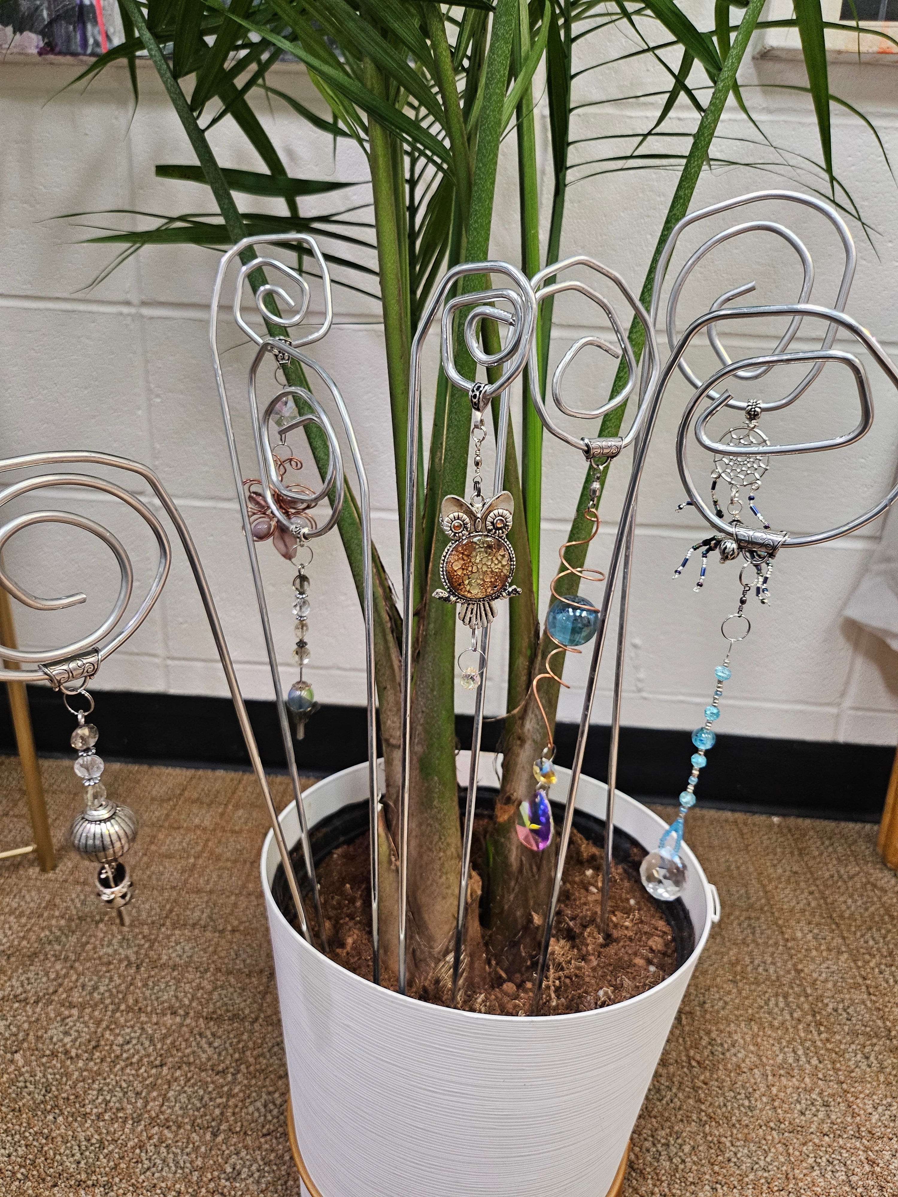 Handmade Copper Gemstone Tree with a copper wire trunk, wired branches, and tumbled gemstones on a rock base. Standing 7" tall, this unique, 10 lb. artisan-crafted piece symbolizes growth and beauty. Perfect as a meaningful gift or decor centerpiece, it adds natural elegance and timeless charm to any space.