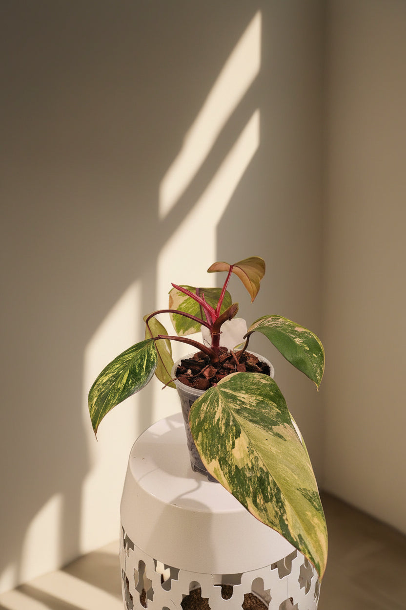 philodendron strawberry shake origin Strawberry Shake Philodendron 4" and 3" Rare Plant (Philodendron erube – Jungle Relics