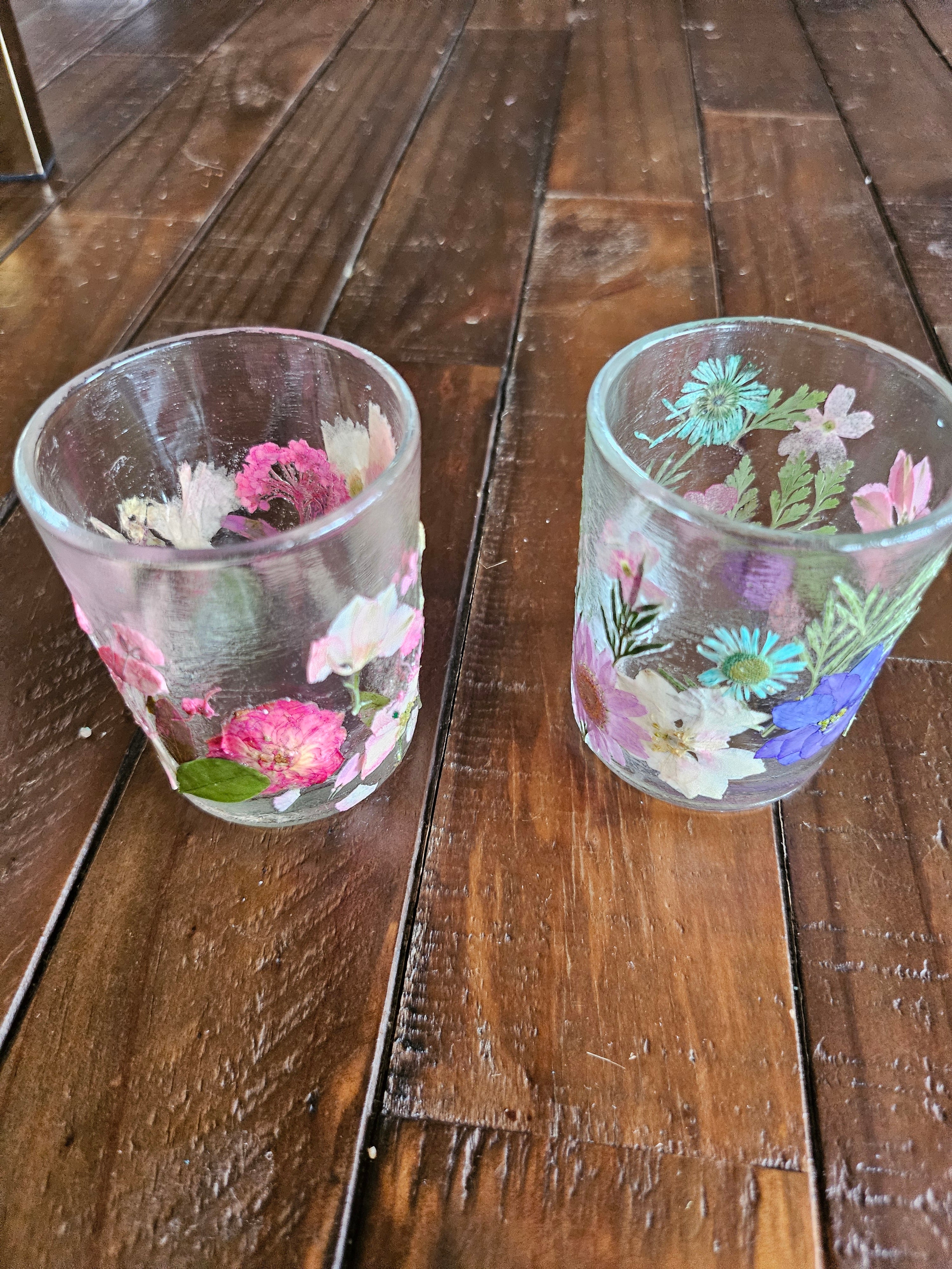 Fairy Tea Candles: Decorative Dried Flower Tea Candles and Votive Holders 2.5"x2" add elegance to any space. Perfect for tea parties, dinners, or meditation, they include Tea Light Candles with zen like scents. Stylish, low-maintenance, and ideal as gifts for any occasion.