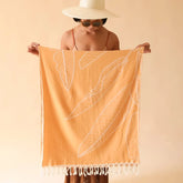 Ultra-absorbent, quick-drying beach towel with bold banana leaf print. Lightweight, sand-resistant, and perfect for beach days or poolside lounging.
