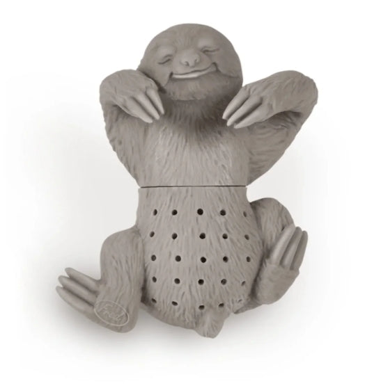 Fred Slow Brew Sloth Tea Infuser is a cute, reusable BPA-free silicone steeper that hangs from your mug for easy, relaxing loose-leaf tea brewing.