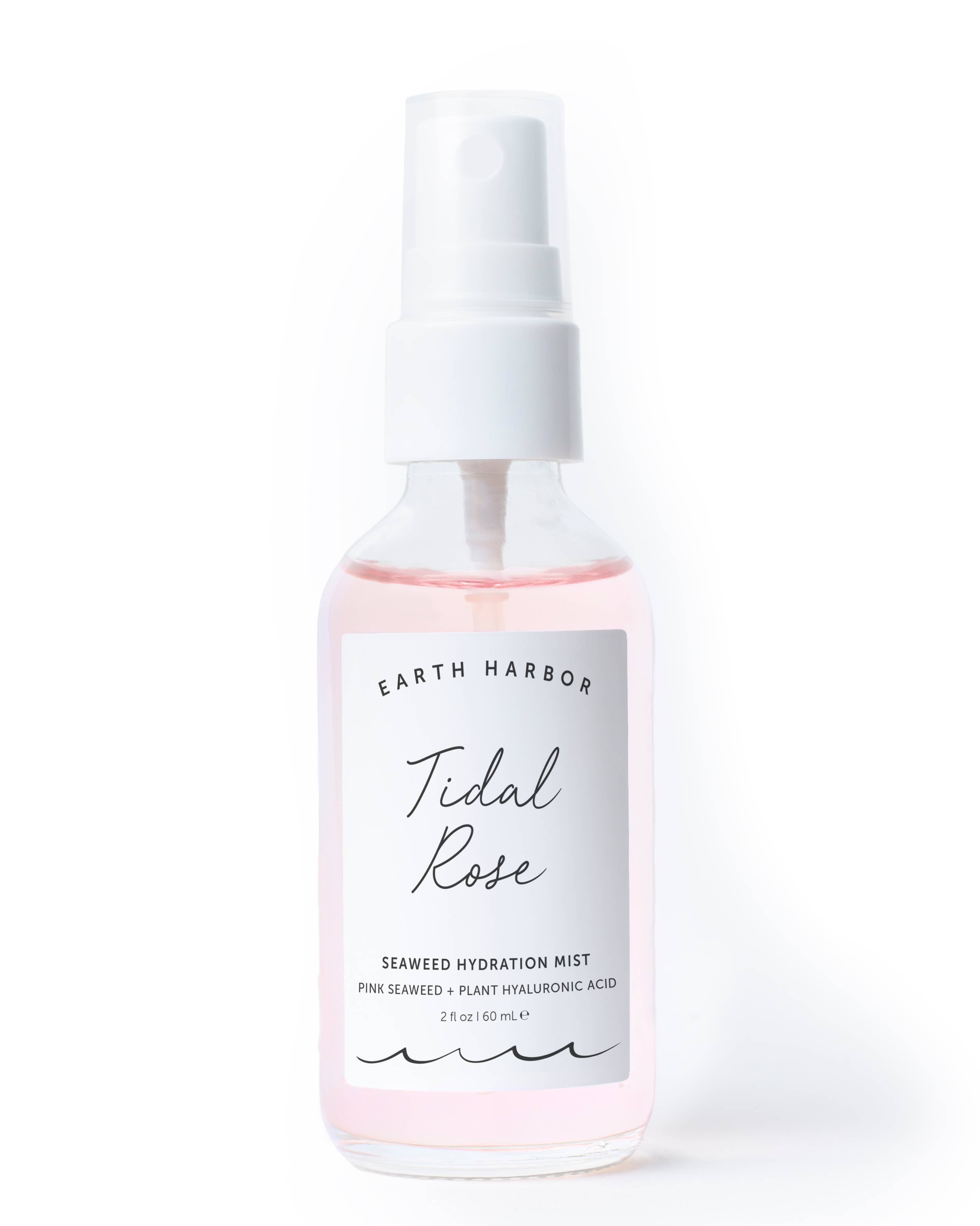 A refreshing seaweed + rose hydration mist that tones, boosts elasticity, and sets makeup. Vegan, pH-balanced, and plant-powered for dewy, glowing skin.