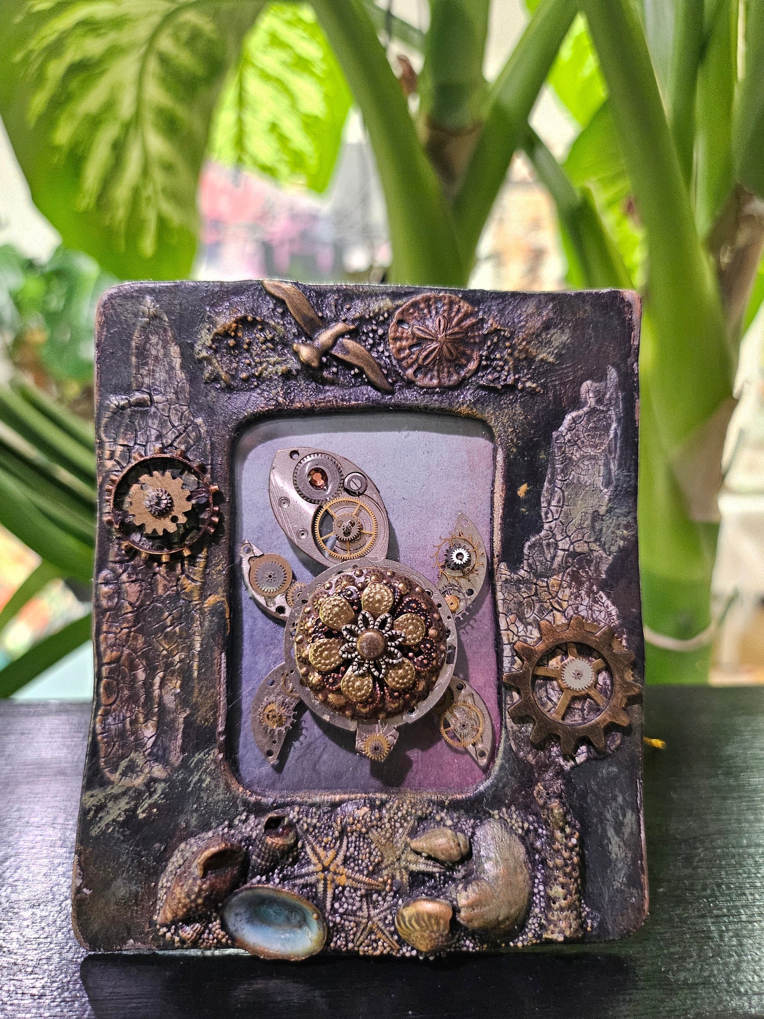 Add industrial charm to your space with Steampunk Frames & Gear Art. Featuring intricate gear designs in bold frames, these unique pieces bring vintage steampunk style to walls or shelves. Perfect for home or office decor, they’re versatile, eye-catching, and a standout addition to any aesthetic.