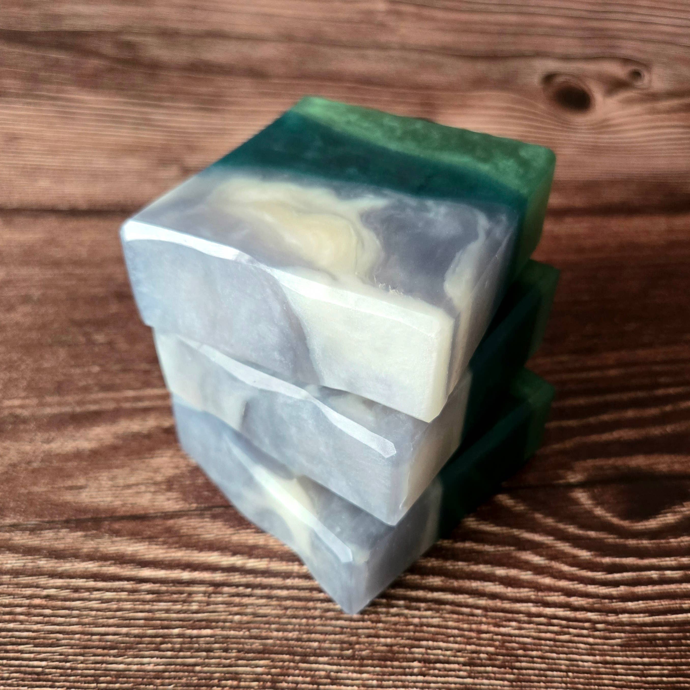 Valley Storm Soap—juniper, cranberry, pine & cedarwood. A fresh, wintry handcrafted bar with extra glycerin for hydrating, detergent-free cleansing.