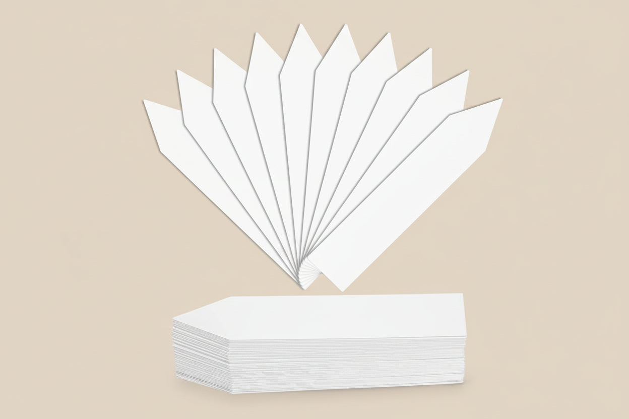 Reusable waterproof plant markers for indoor plants, seedlings, and propagation. Durable T-style labels keep your garden organized and beautifully labeled.