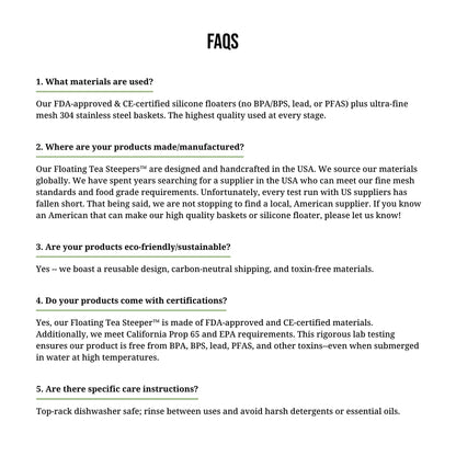 Float2infuse Tea Infuser - Mushroom | Floating Tea Steeper | Grey Base | Red