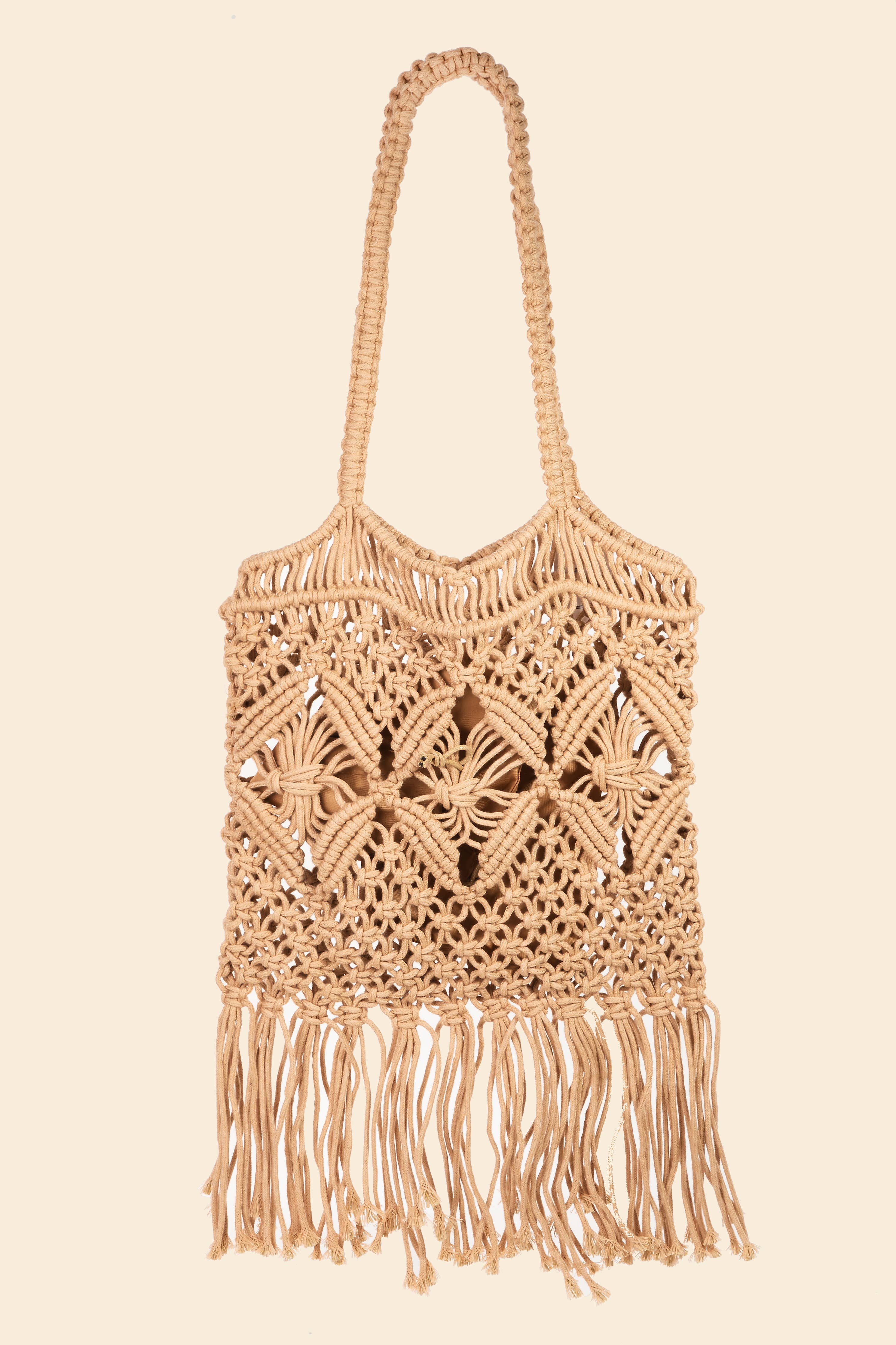 Intricate Woven Boho Handbag