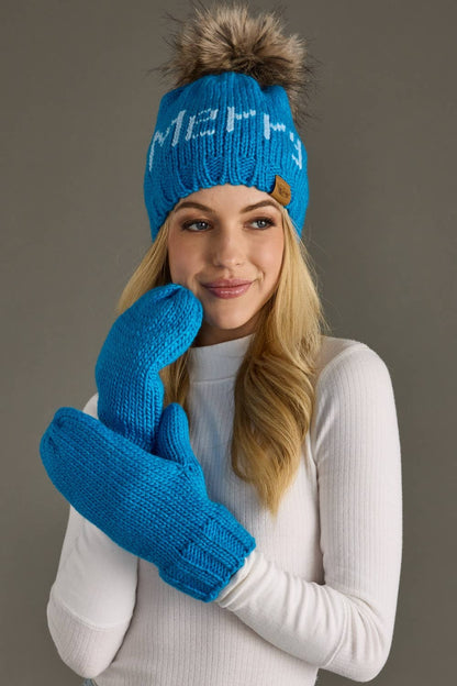 Panache Apparel Co. - Blue Knit Mittens