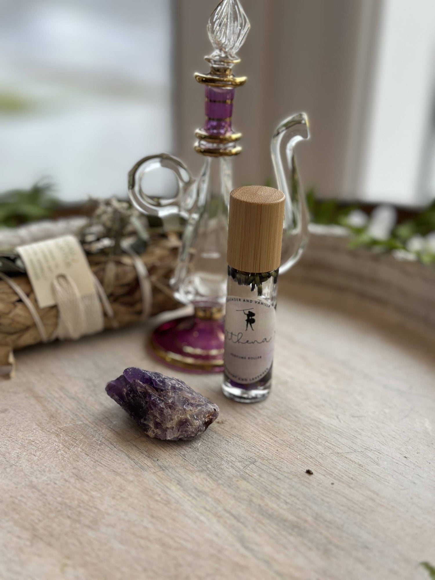 Athena Goddess Perfume Roller Lavendar and Vanilla Scents