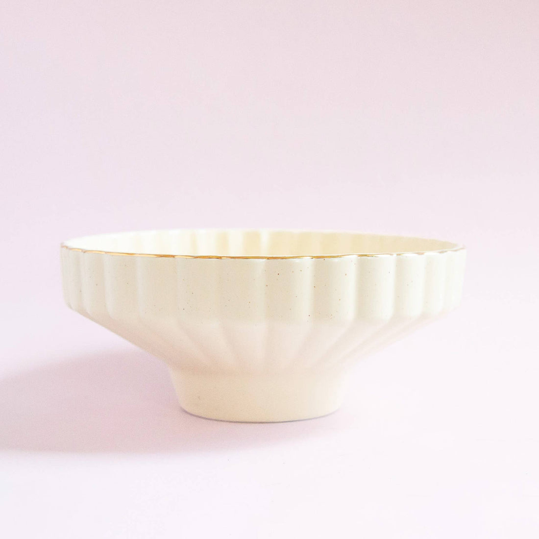 Jungle Club - Delphine Low Bowl | Vintage White Speckle