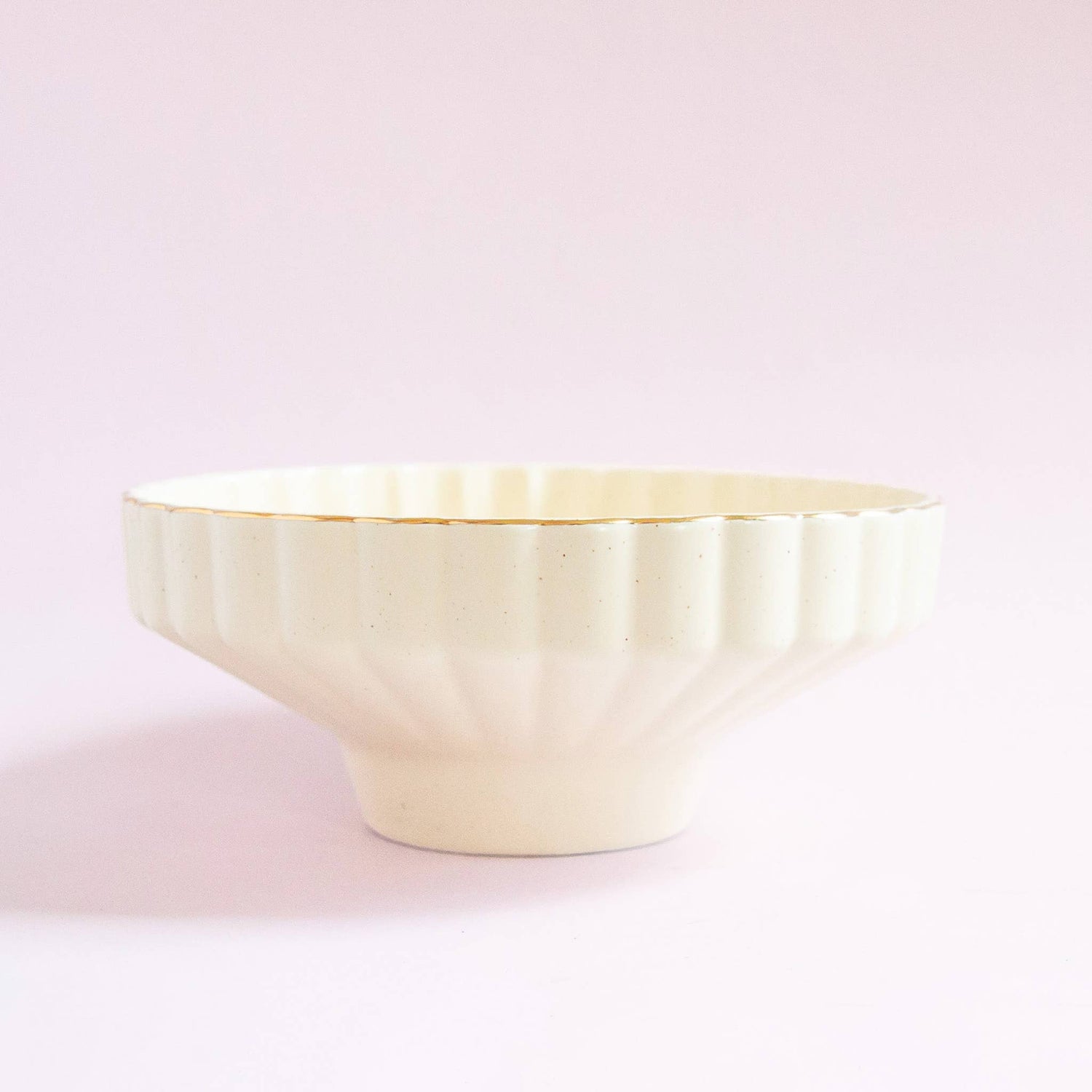 Jungle Club - Delphine Low Bowl | Vintage White Speckle