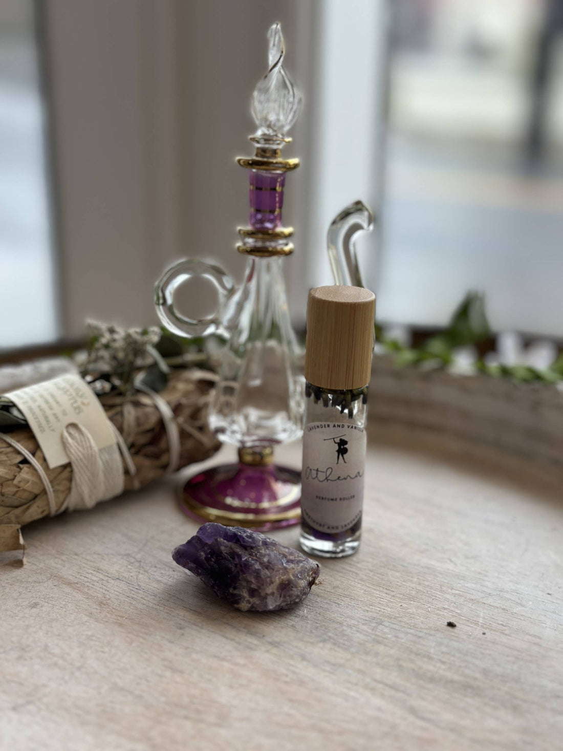 Athena Goddess Perfume Roller Lavendar and Vanilla Scents