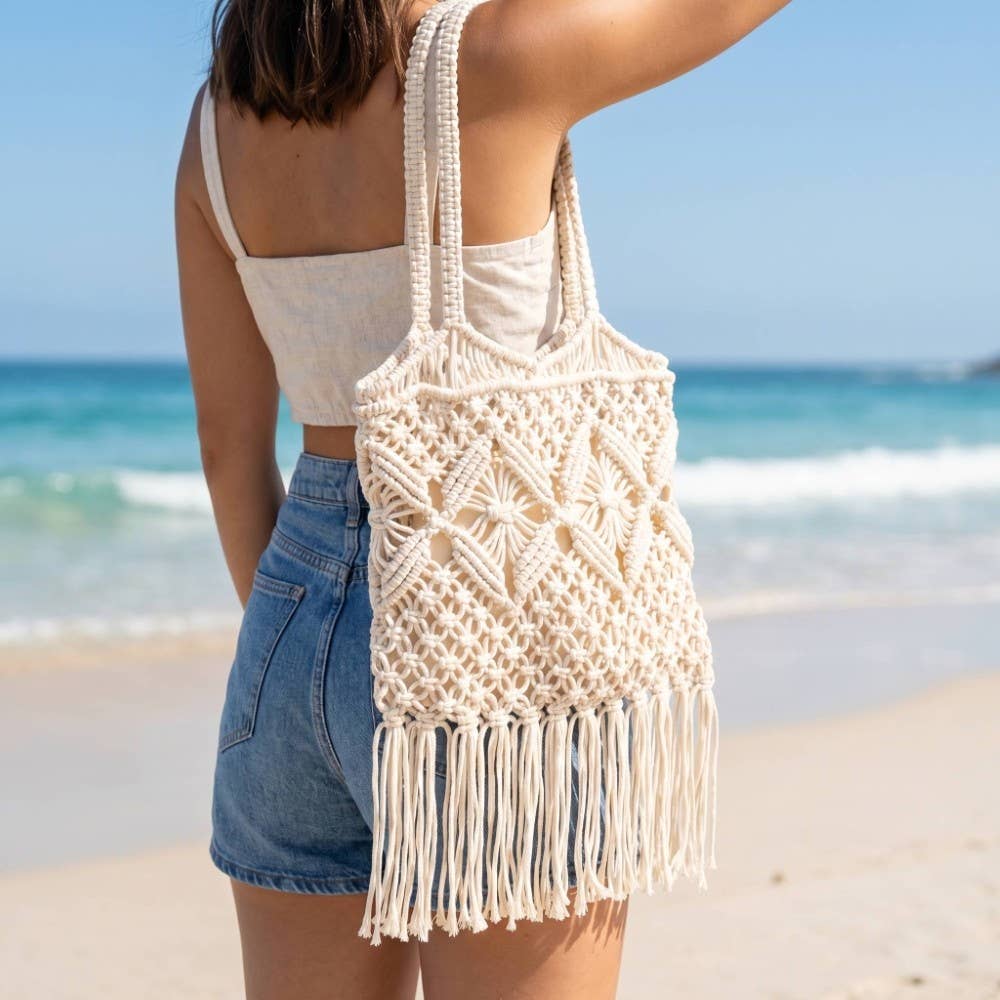Intricate Woven Boho Handbag