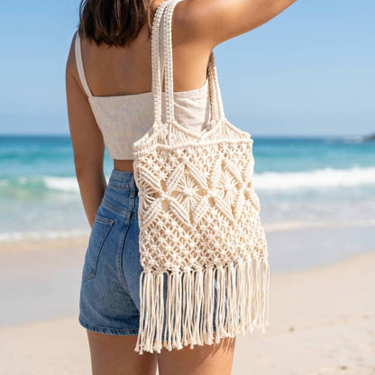 Intricate Woven Boho Handbag