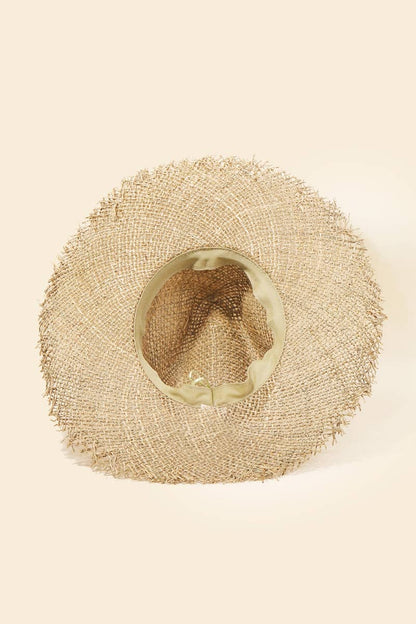Fringe Edge Straw Braided Sun Hat