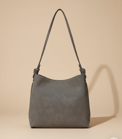  8 Other Reasons Large Classic Gray Faux Suede Carryall Tote Bag is the kind of everyday bag that makes even the simplest outfit feel pulled together. 
