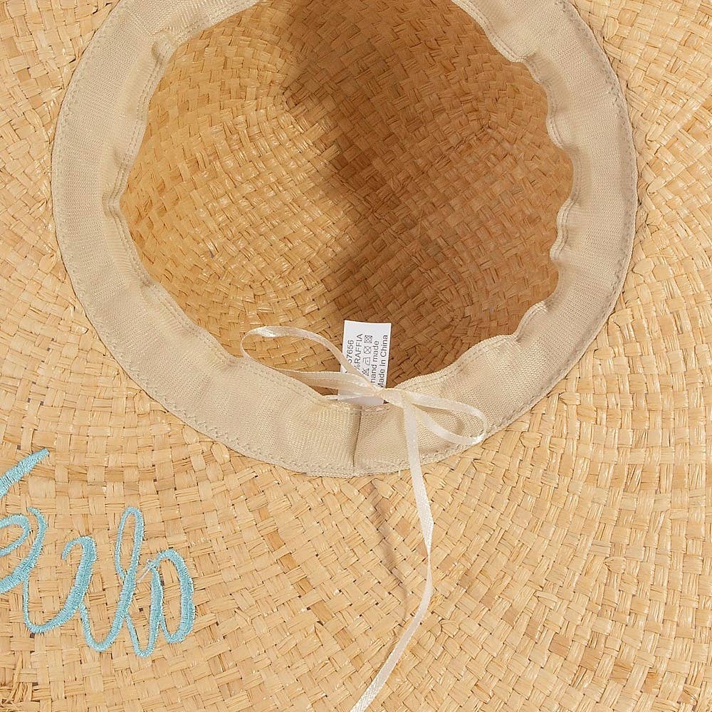Woven raffia sun hat featuring lightweight breathable texture and timeless summer style. Perfect for beach days, vacations, casual outfits, and warm-weat