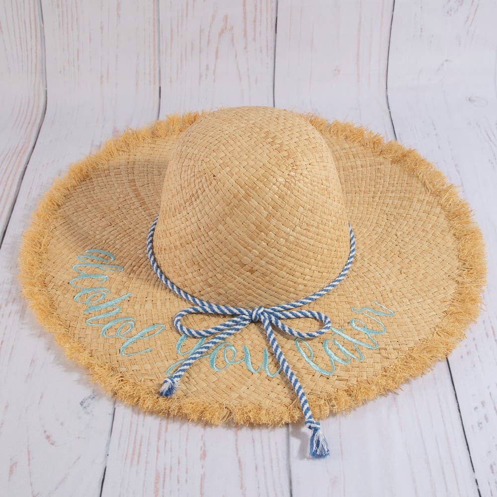 Woven raffia sun hat featuring lightweight breathable texture and timeless summer style. Perfect for beach days, vacations, casual outfits, and warm-weather fashion.