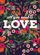 All You Need Is Love bouquet wildflower seed packets. Romantic cut-flower mix with colorful blooms — perfect for weddings, favors, and summer gardens.
