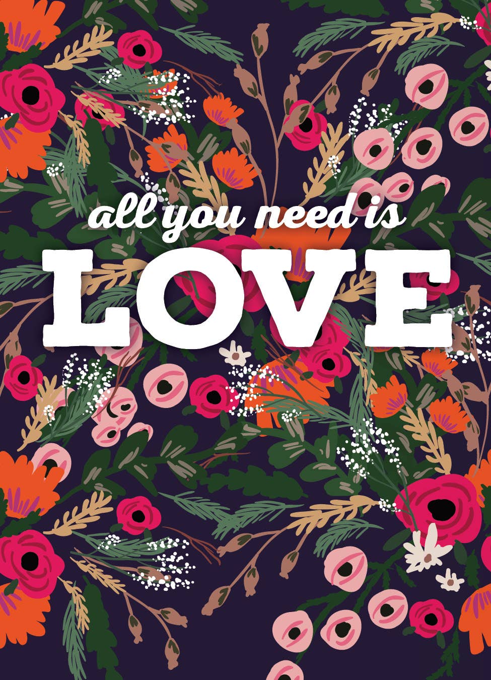 All You Need Is Love bouquet wildflower seed packets. Romantic cut-flower mix with colorful blooms — perfect for weddings, favors, and summer gardens.