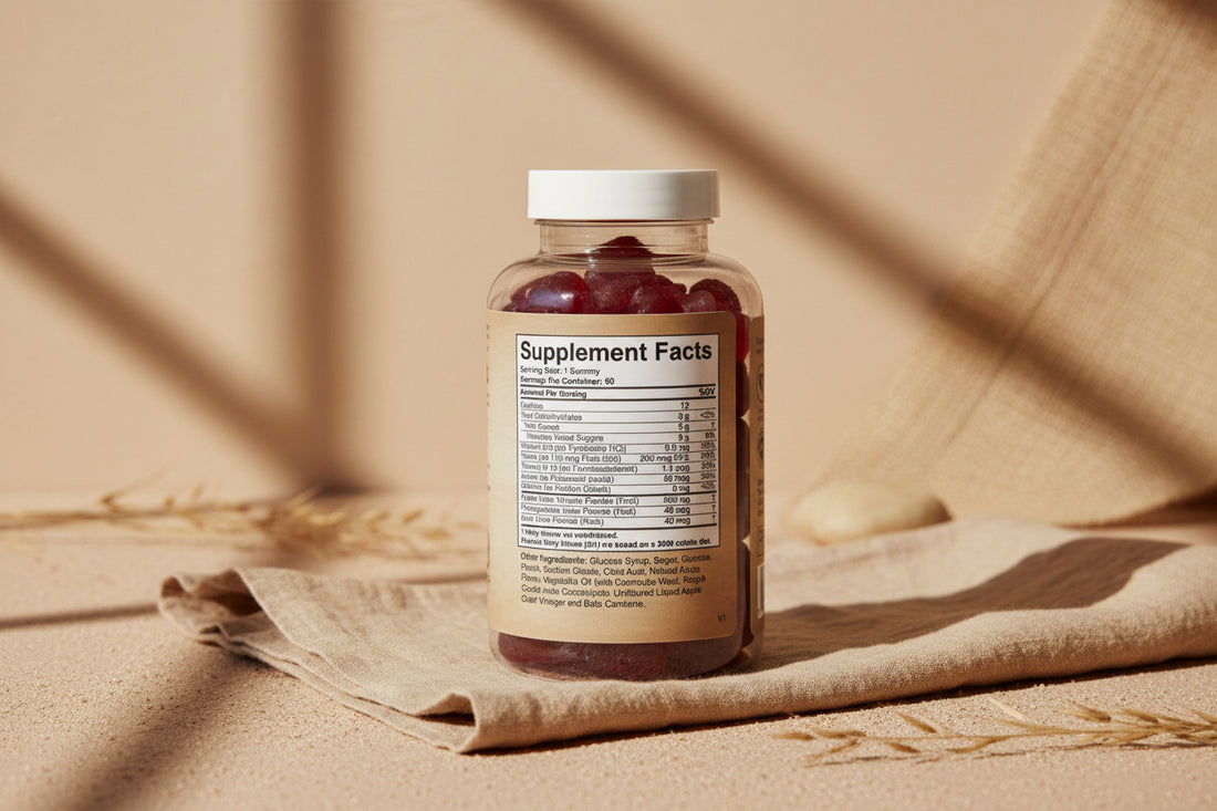 Apple Cider Vinegar Gummies with a delicious apple flavor to support balance, vitality, and daily wellness—vegan, gluten-free, and third-party tested.