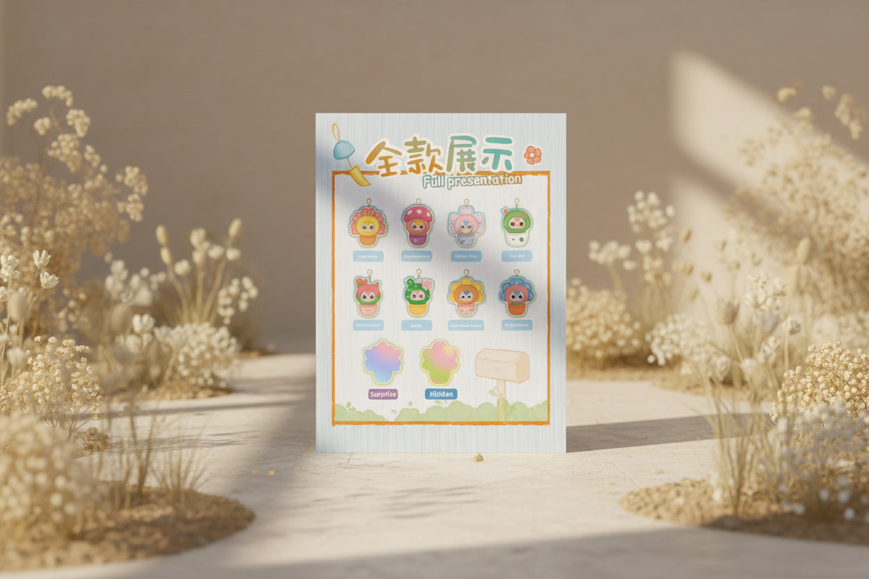 Baby Three Small Flower Plush blind box with pastel, ultra-soft mystery plushies inspired by tiny flower pots—perfect for collecting, gifting, and surprise fun.