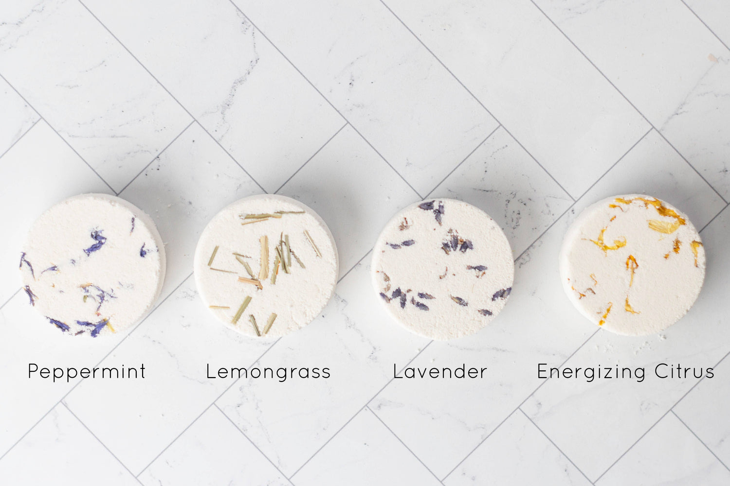 Aromatherapy shower steamer with essential oils. Biodegradable, handmade, and ultra-scented for a spa-like experience. Not for use as a bath bomb.