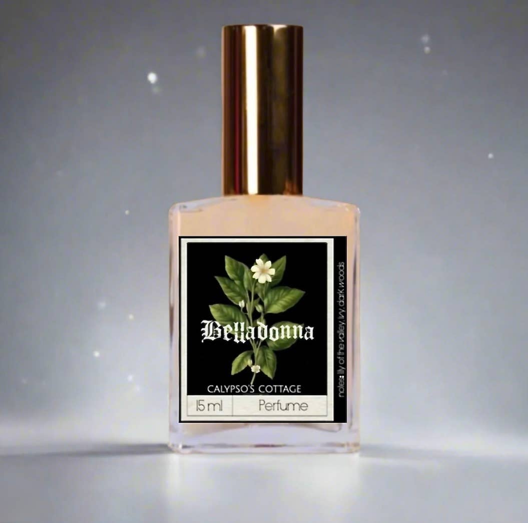 Belladonna Perfume Oil blends lily of the valley, magnolia, green ivy and dark woods in a mysterious, feminine roll-on fragrance inspired by a poison garden.