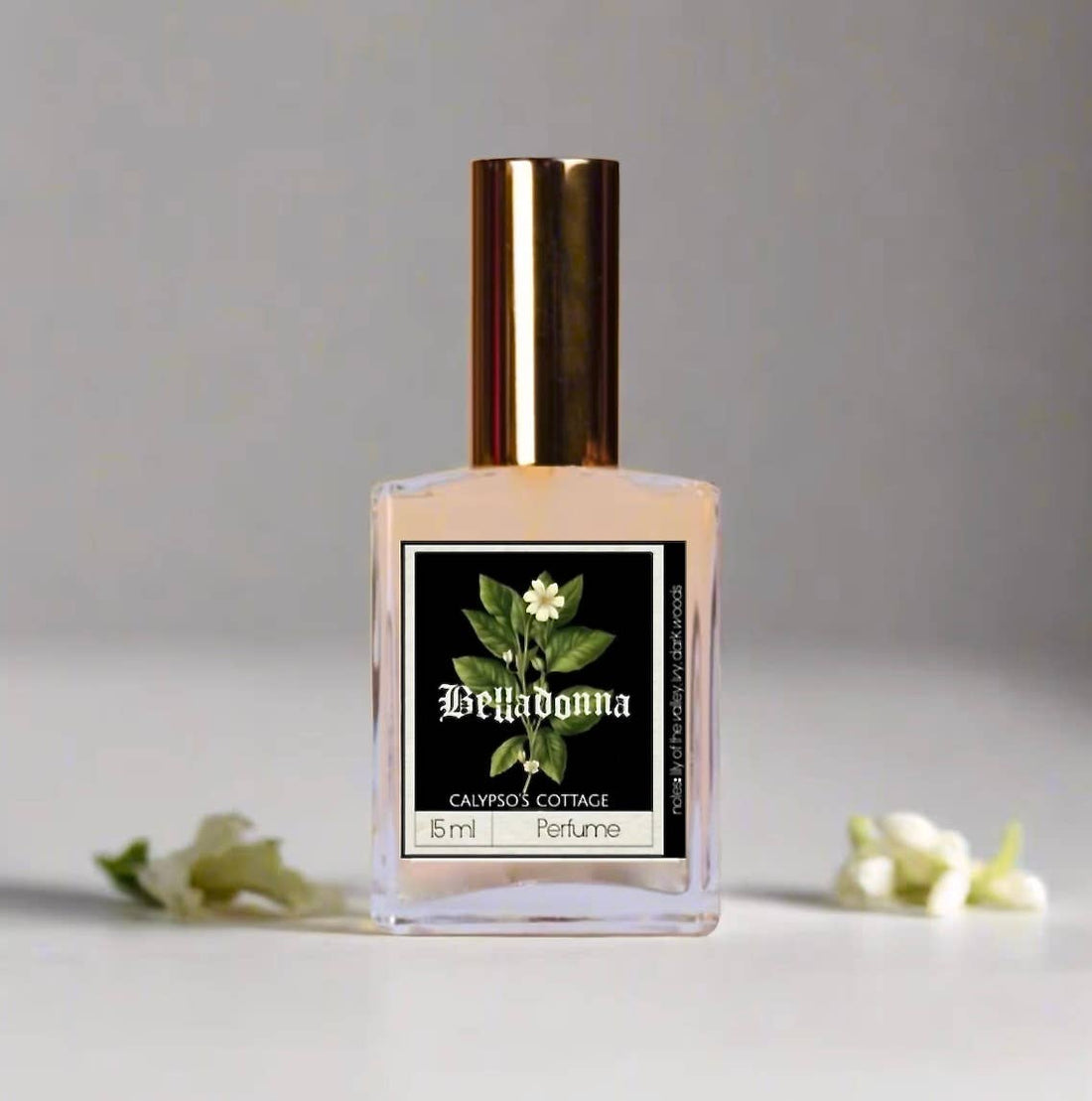 Belladonna Perfume Oil blends lily of the valley, magnolia, green ivy and dark woods in a mysterious, feminine roll-on fragrance inspired by a poison garden.