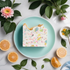 Blanche Terrazzo Soap—juicy watermelon &amp; mango scent with sparkly mica. Vegan, handcrafted, moisturizing, and beautifully packaged for gifting or daily luxury.