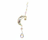 Celestial and delicate, the Golden Moon Floral Suncatcher captures the quiet magic of sunlight and nature in one luminous piece. 