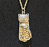 Handmade silver cat pendant necklaces from vintage silverware. Elegant, whimsical, and adjustable on a satin cord. Sustainably crafted and one-of-a-kind.